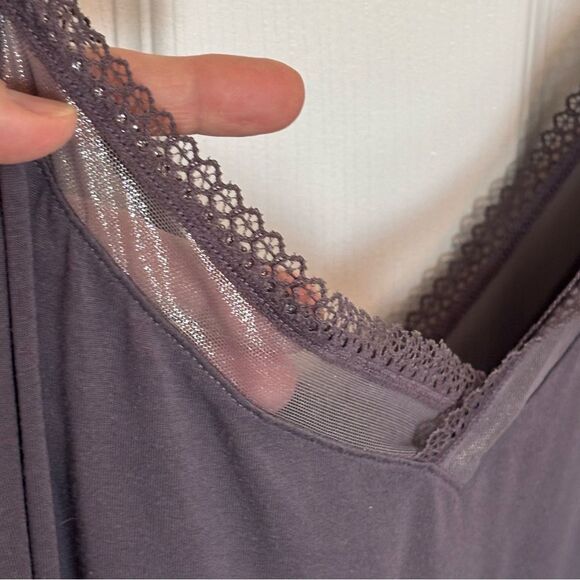 Victoria's Secret | Women's Purplish Grey Nightgown Nightie Pajamas Lace Size M - Picture 6 of 13